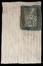 'El Sueño de la Razón' after Goya •  cotton canvas & cyanotype  •  17" x 32"